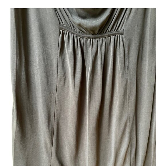 Maeve Size M Gray Cara Sleeveless Cowl Neck Drapey Dress - Picture 5 of 7